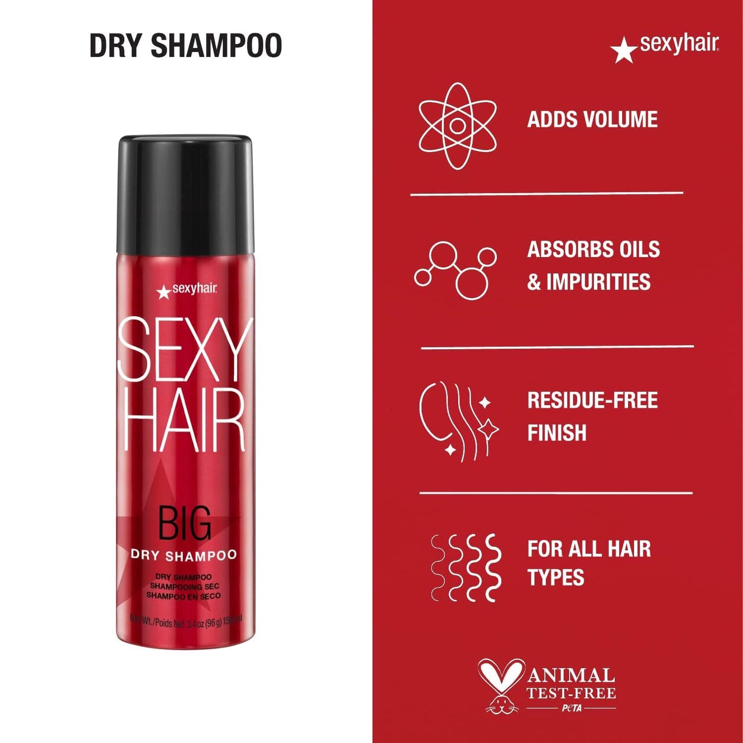 SexyHair 3.4 Ounce travel size beauty care container