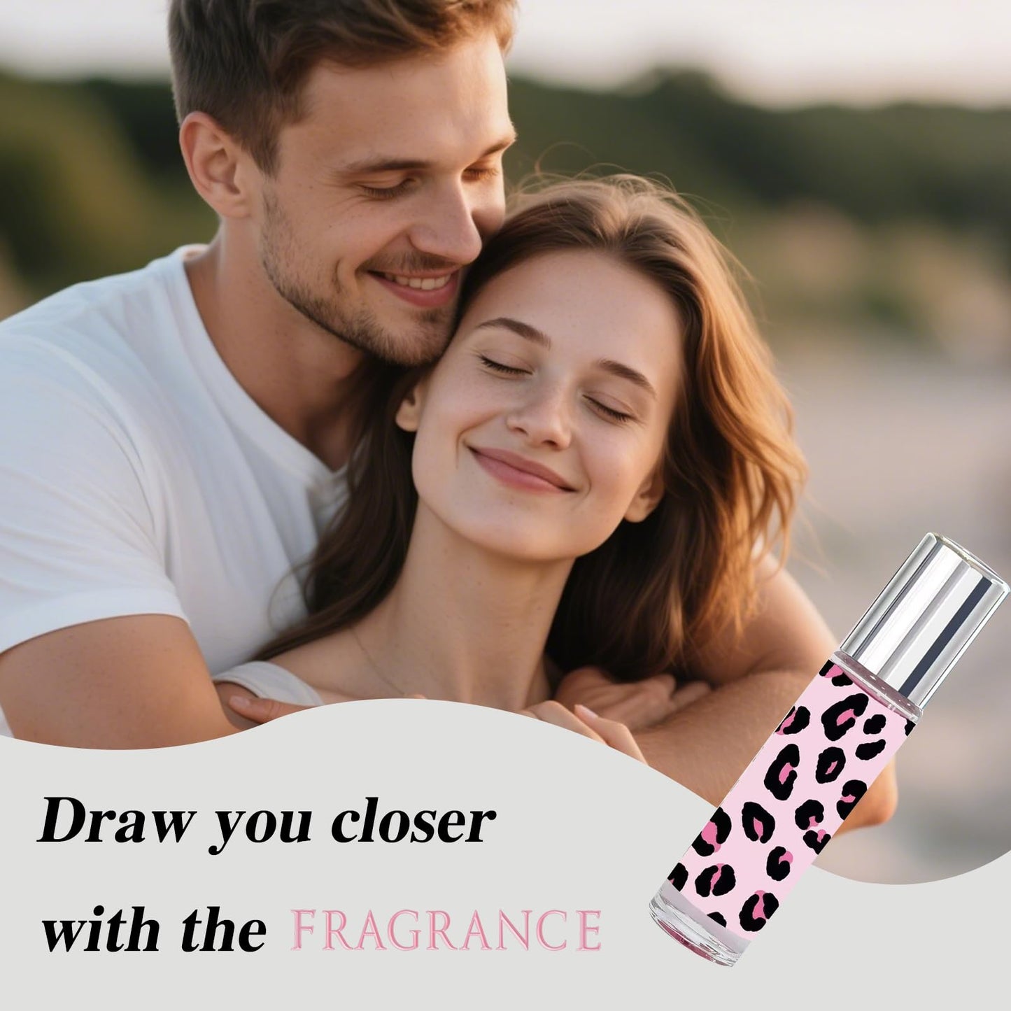 A woman holding the PAT-YES roll on beauty product highlighting its convenient pocket friendly size.