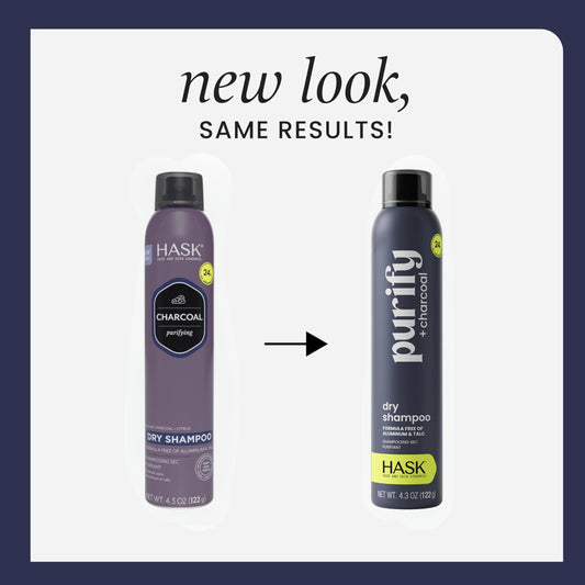 Hask Charcoal Purifying Dry Shampoo product ingredients label