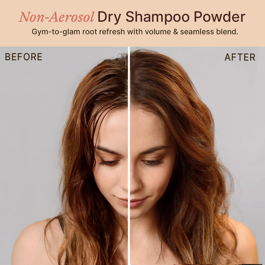 Close up of Beauty by Earth volumizing dry shampoo powder
