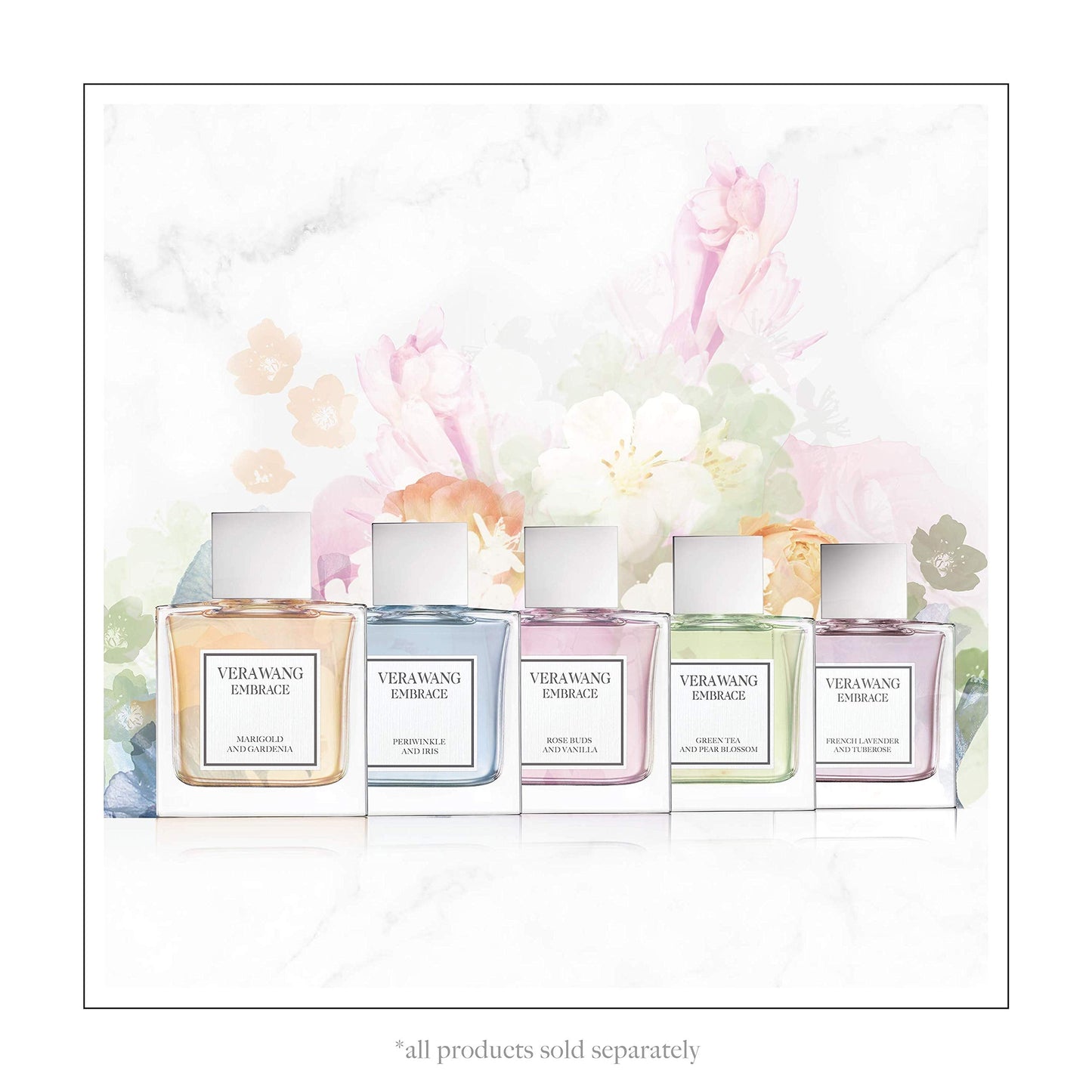 Vera Wang Embrace collection Green Tea and Pear Blossom bottle profile