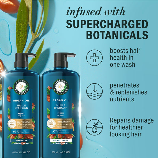 Herbal Essences bio renew Argan Oil of Morocco twin set for damaged hair
