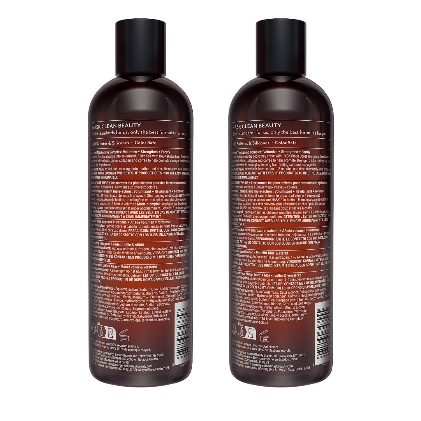 Cruelty free HASK Biotin Boost hair strengthening set for men and women
