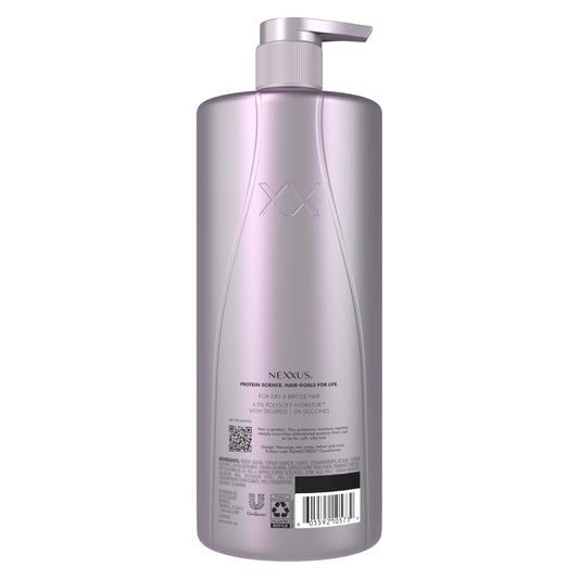 Nexxus Therappe Ultimate Moisture salon shampoo bottle back label showing ingredients