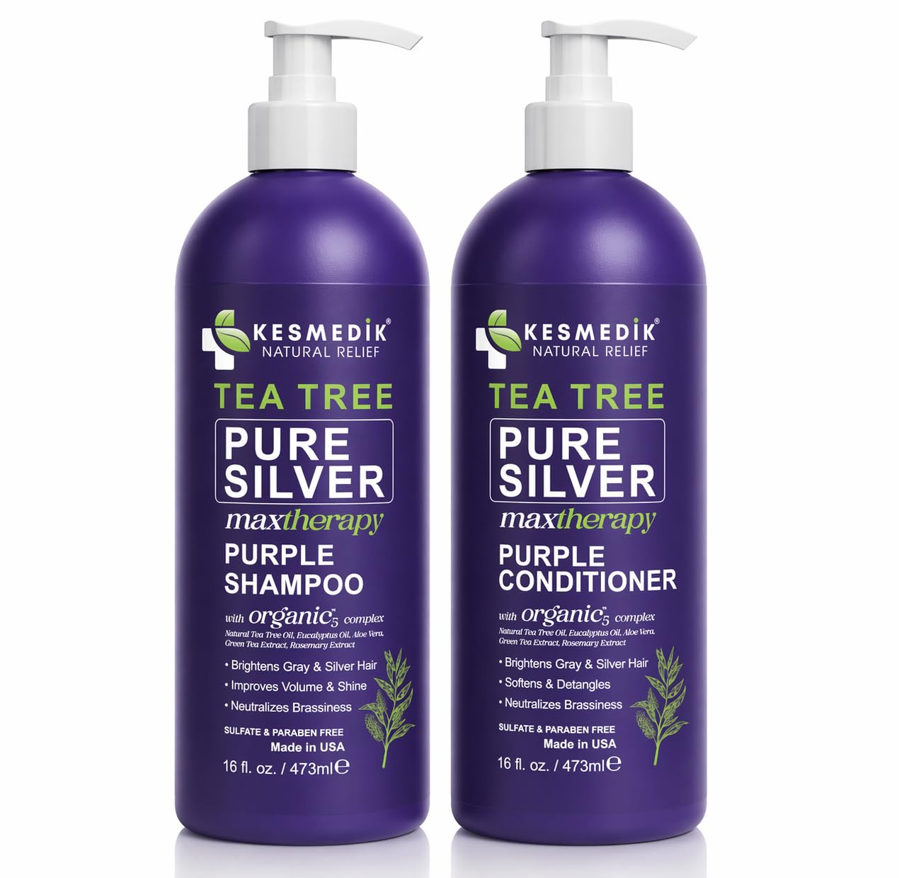 Full packaging of the two sixteen fluid ounce bottles for salon fresh results