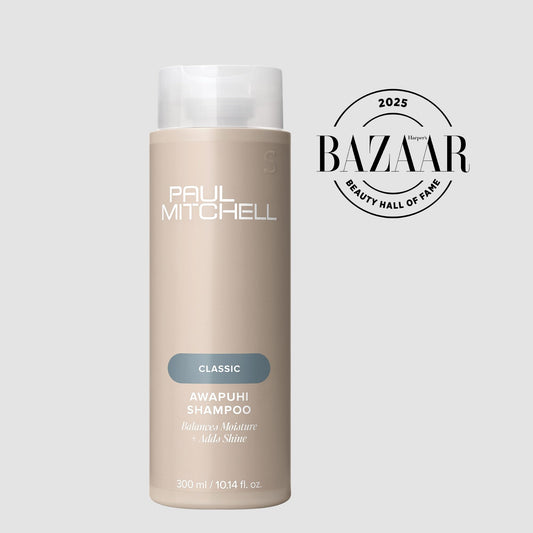 Paul Mitchell moisturizing volume shampoo showing the authentic packaging and ingredients list