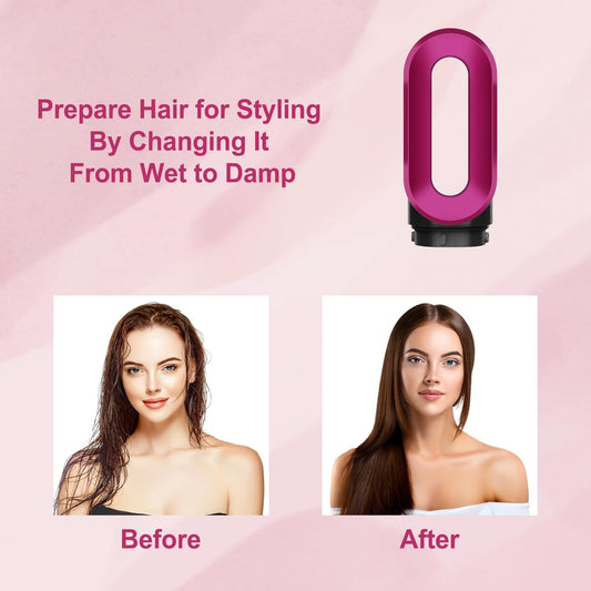 Close up view of the connection base of the replacement pre styling nozzle for Airwrap styler.