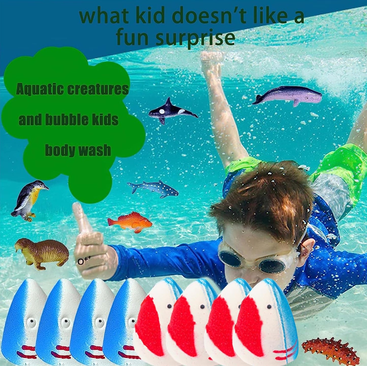 Children enjoying an educational underwater adventure in a clean non-staining bubble bath setup.
