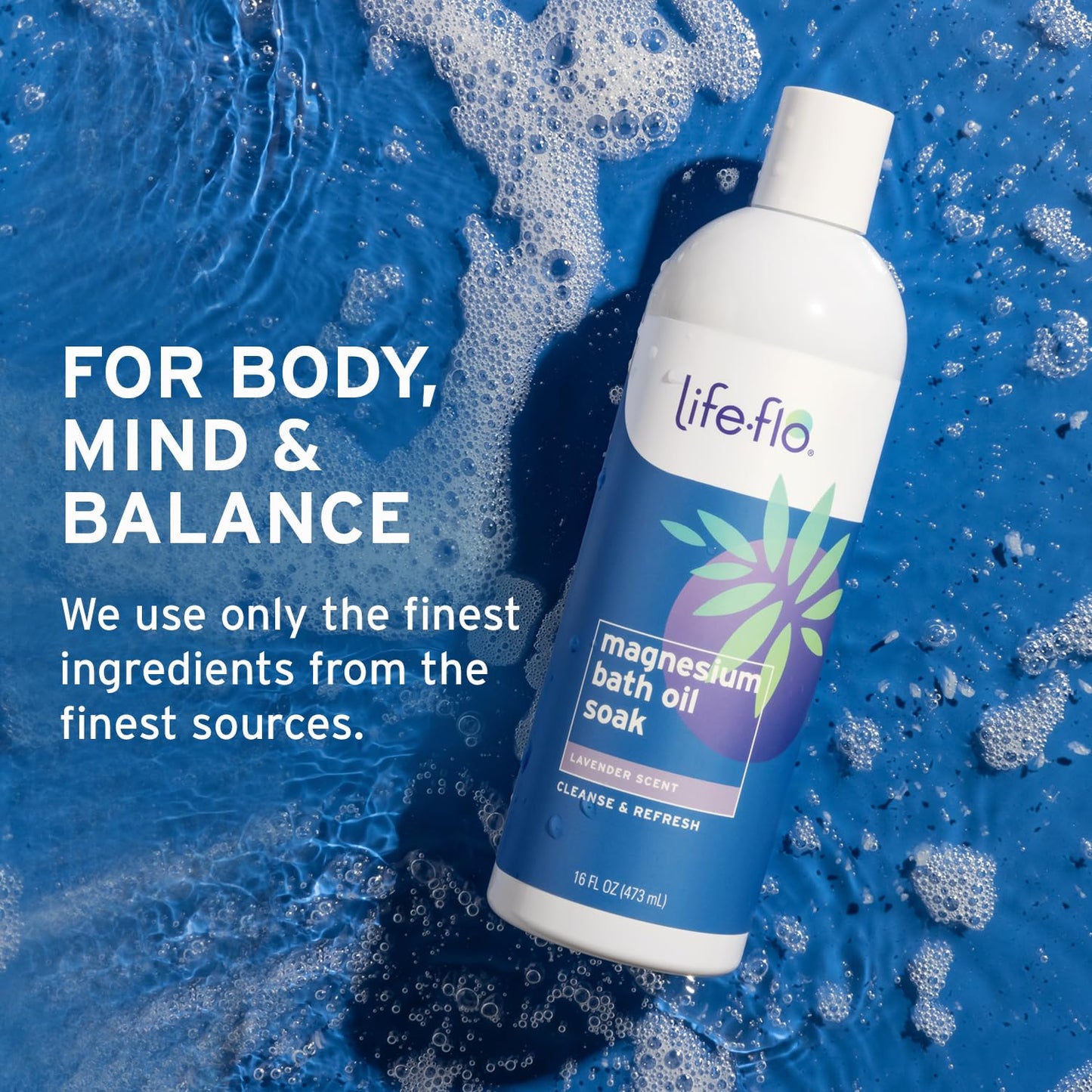 Life-Flo brand muscle and joint relaxation bath soak packaging detail