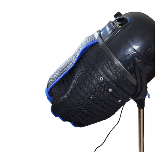 Close up view of the durable insulated nylon material on the Jadash Products hair drying bonnet.