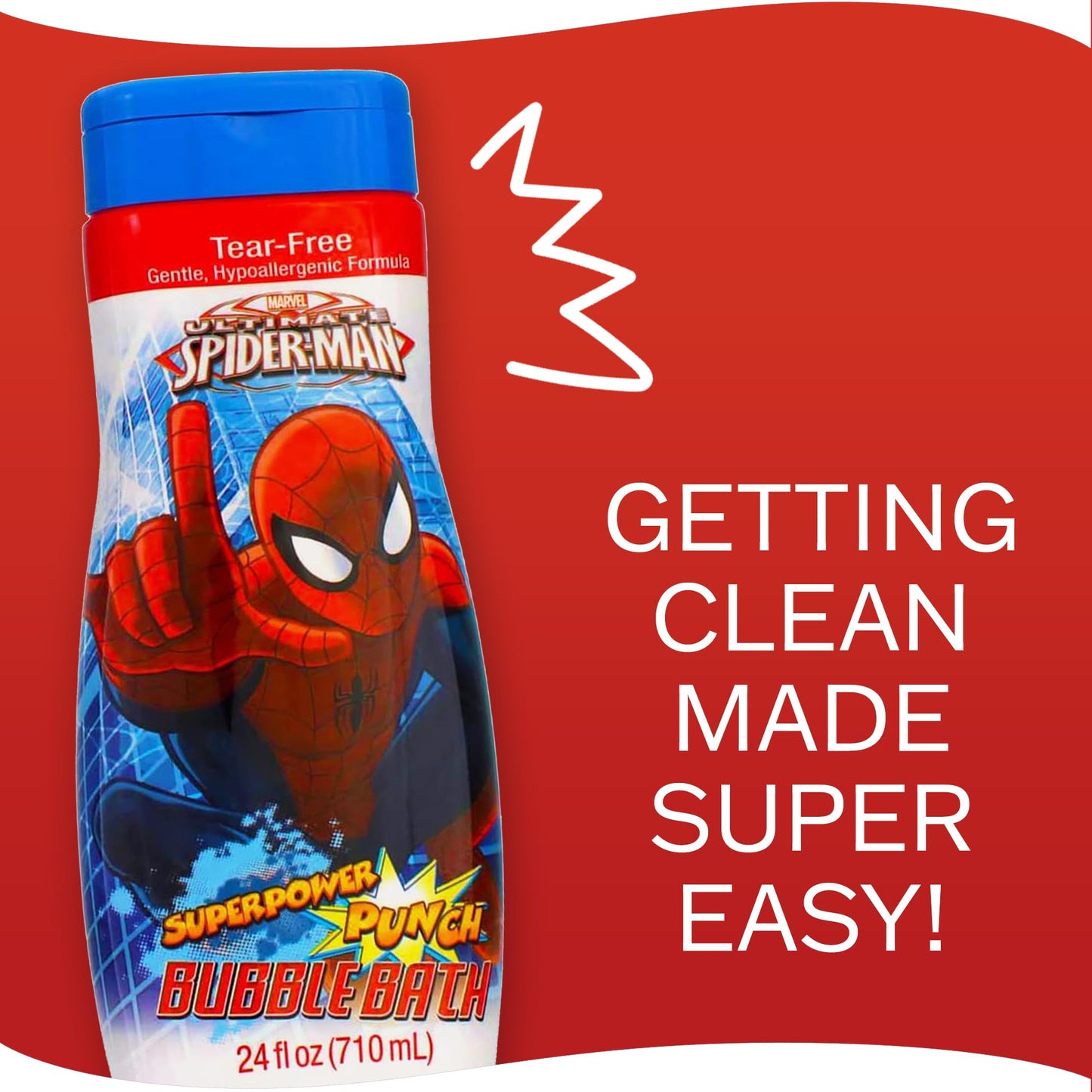 Authentic USA imported Spider-Man bubble bath 24 fluid ounces