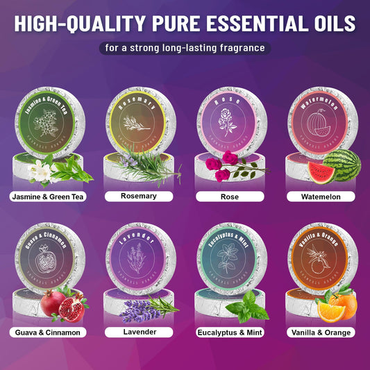 IAGFIWS shower bombs variety set showing eight individual thirty-gram tablets