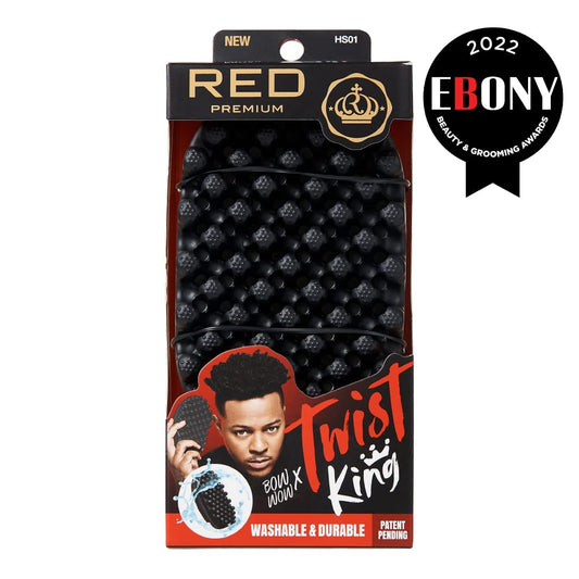 Side profile of Red by Kiss Bow Wow Twist King brush