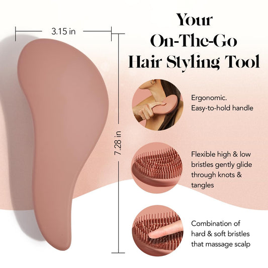 Kitsch flexible bristle hair brush for curly hair