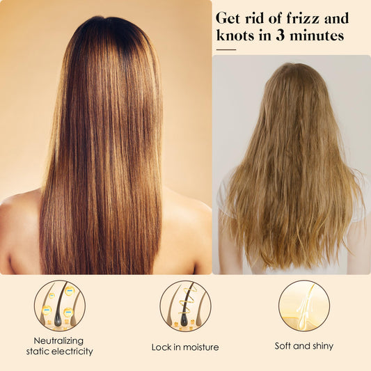 Gainwell Bamboo hair brush bristles detail