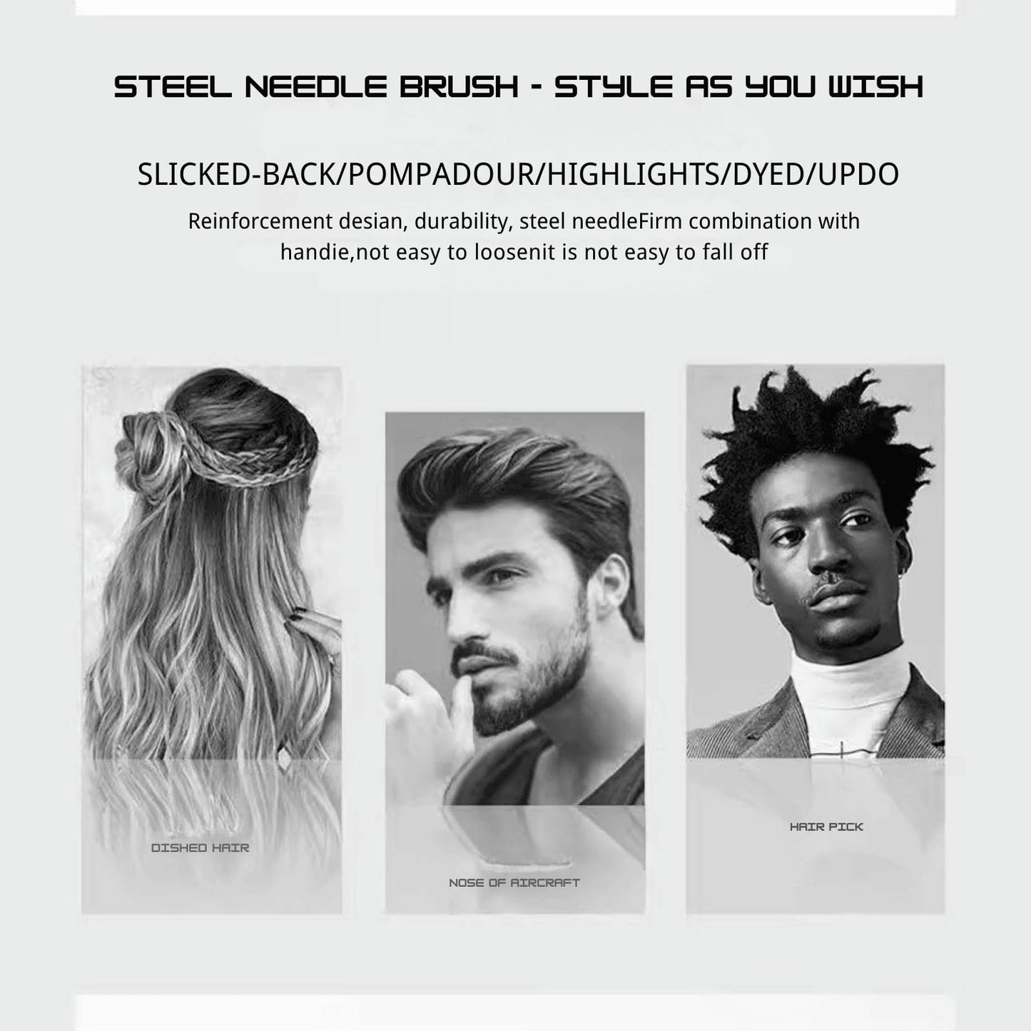 Full Carehood 3 piece hair styling tool kit on display.