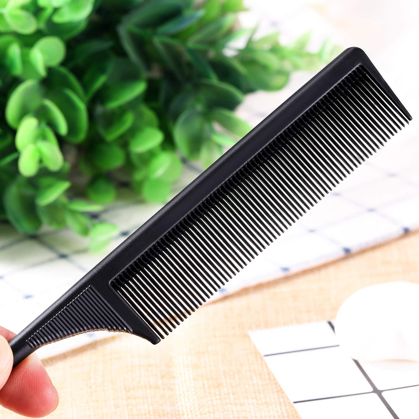 Professional hairdresser tool set Leinuosen black tail combs
