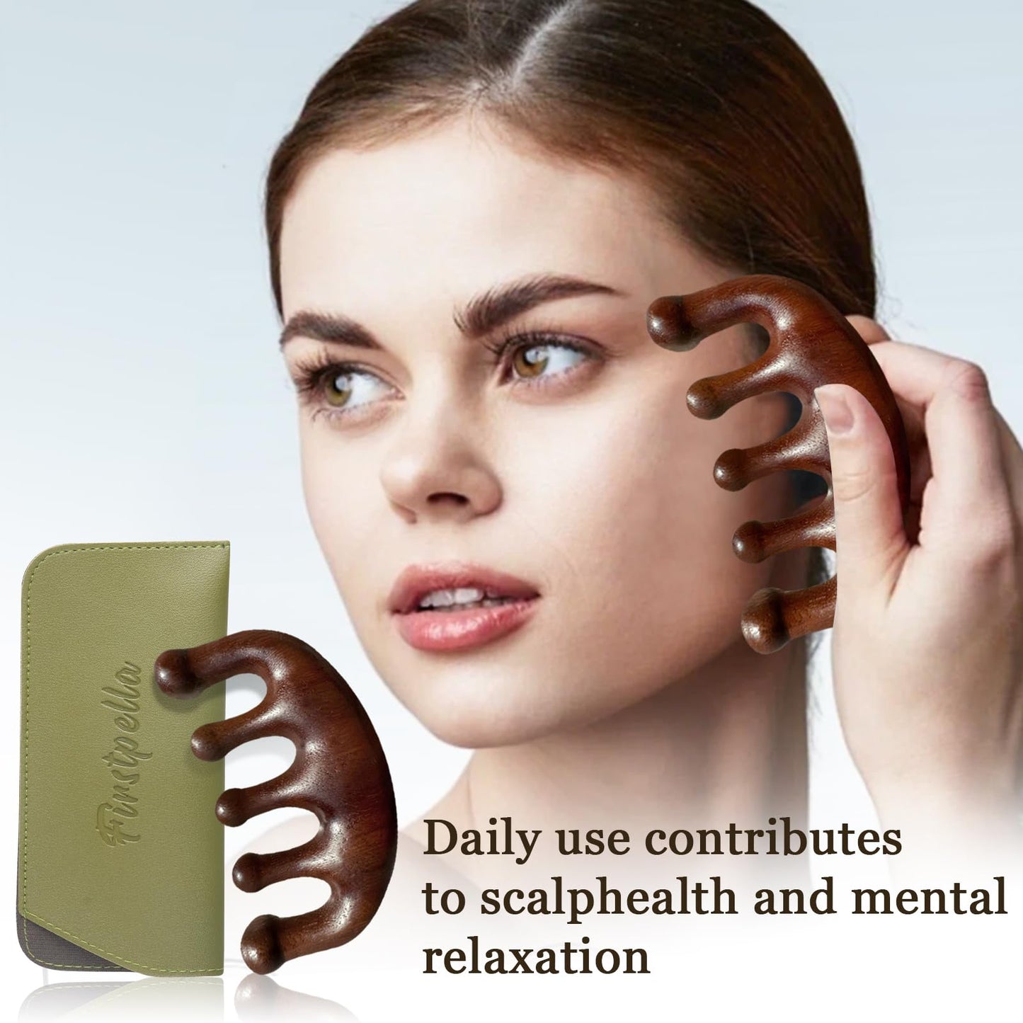 Firstpella sandalwood comb set packaging and accessories
