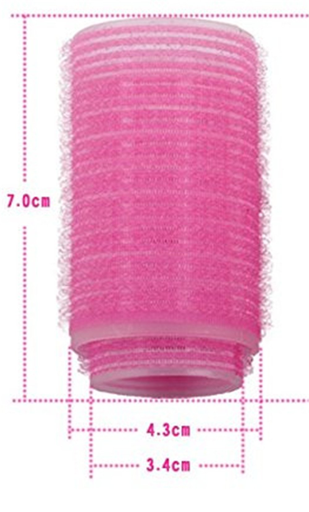 Cling hair rollers for women showing the secure lock mechanism for all hair lengths.