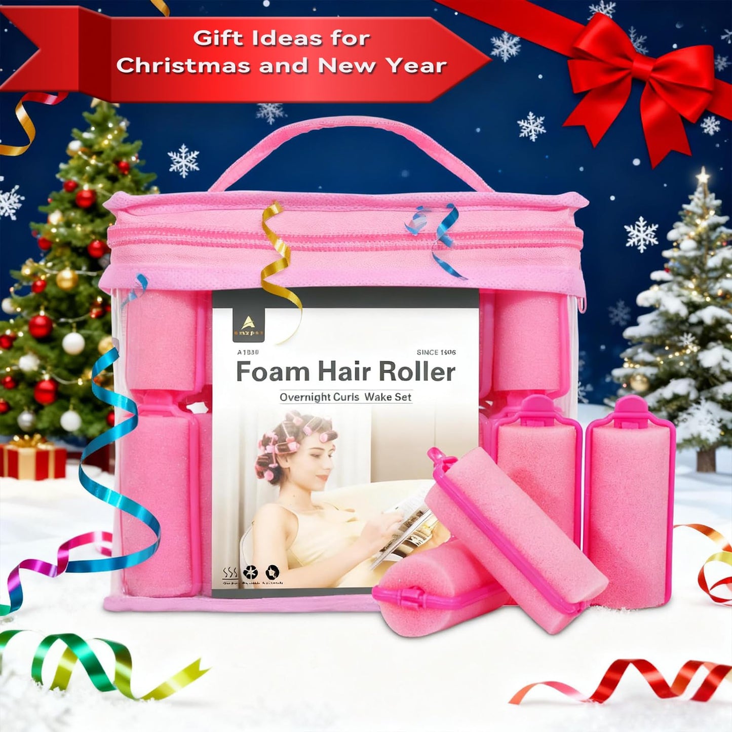 Premium foam sponge sleeping curlers designed for frizz free overnight waves