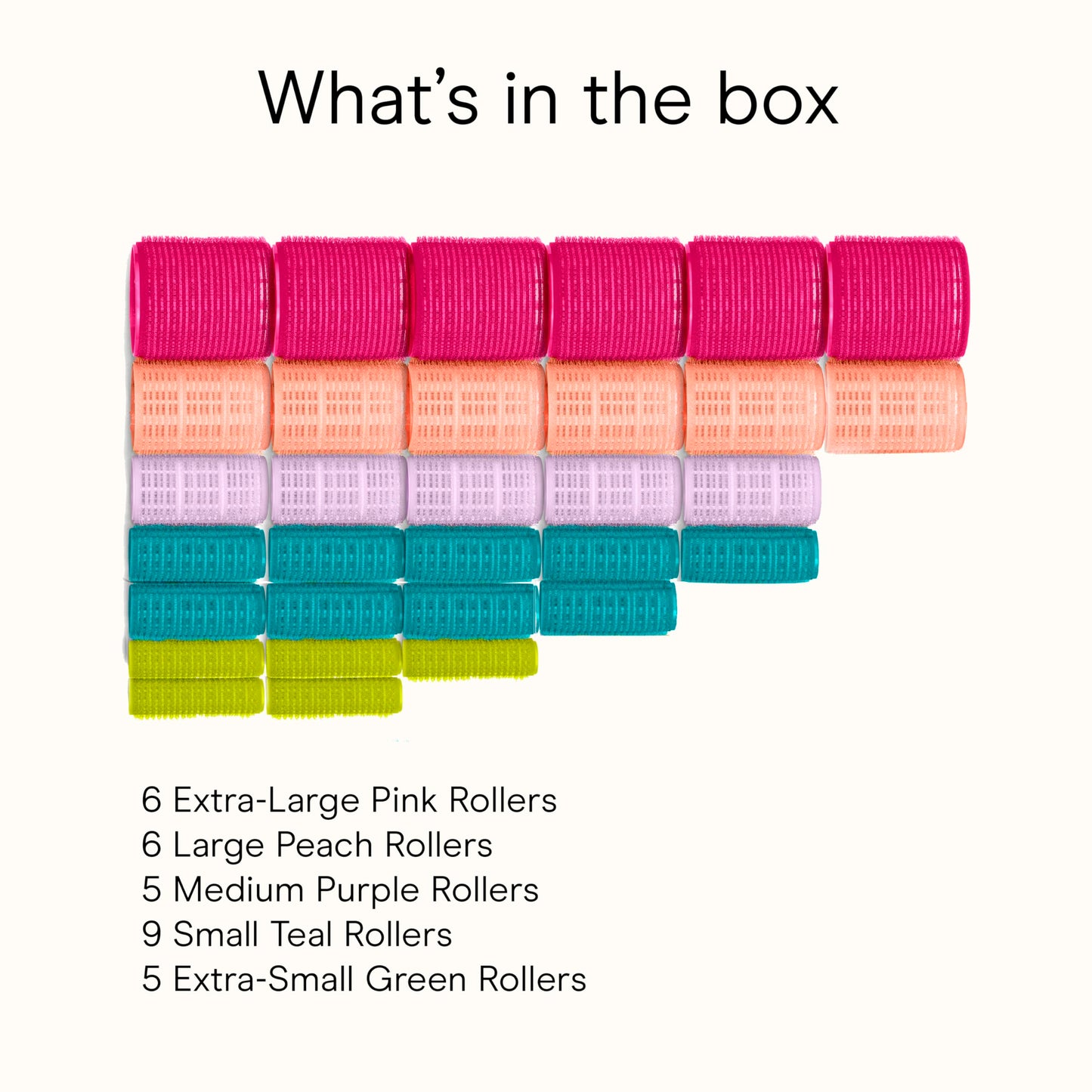 Conair self grip rollers assorted colors showing hook and loop texture