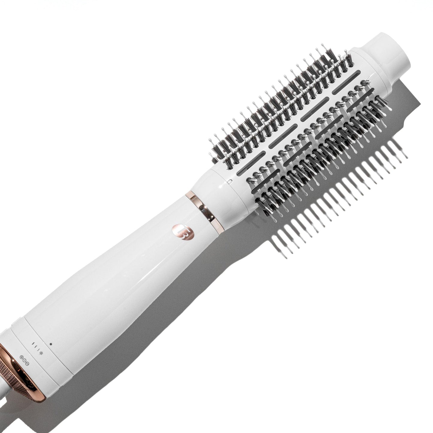 Rear view of the T3 AireBrush detailing the sleek white housing and professional swivel cord.