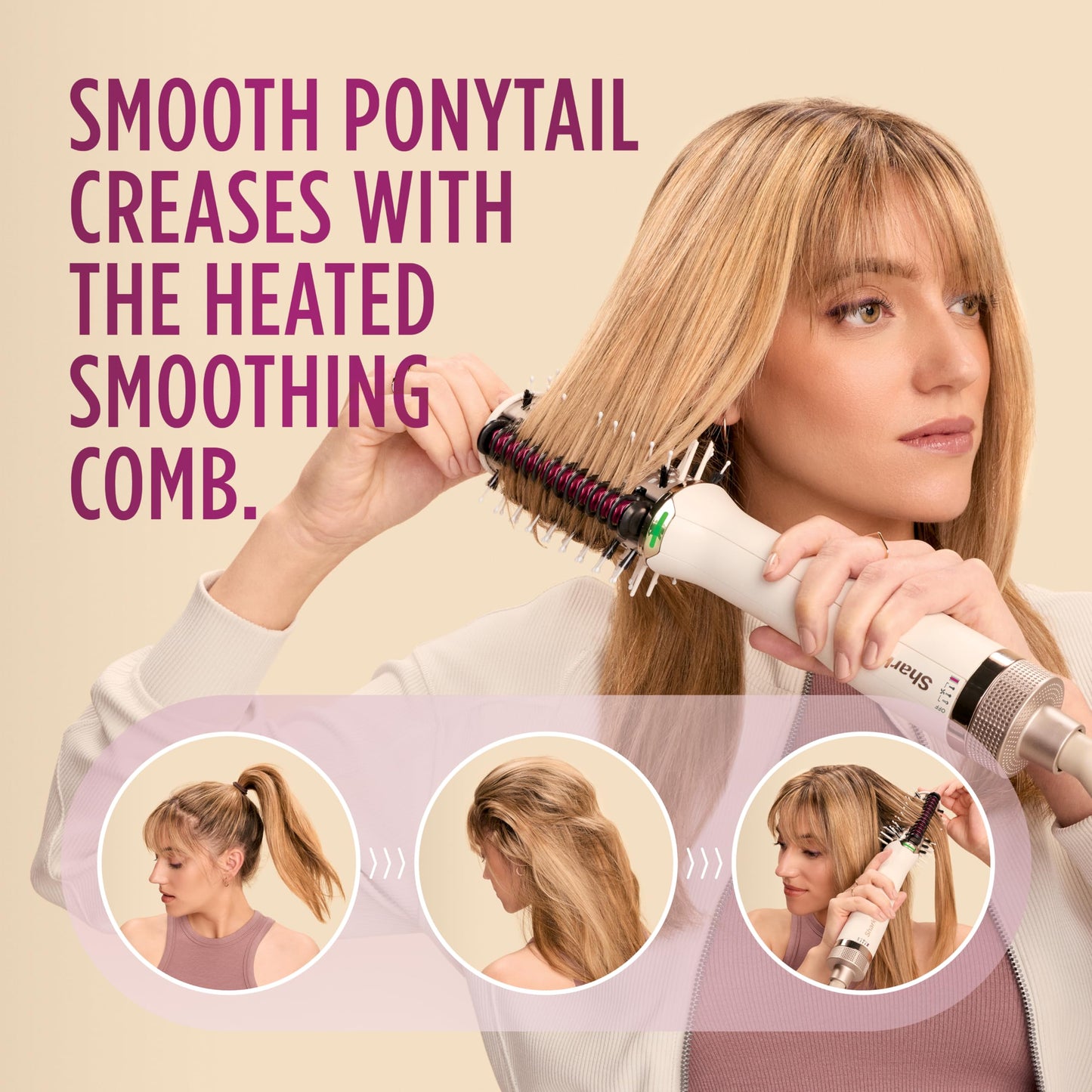 Under side perspective highlighting the durable construction of the professional volume blow brush