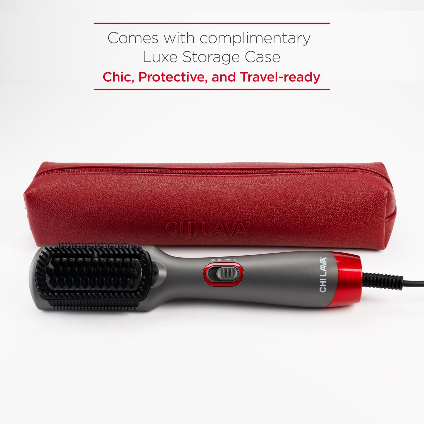 CHI 3-in-1 multi styler brush packaging and included components