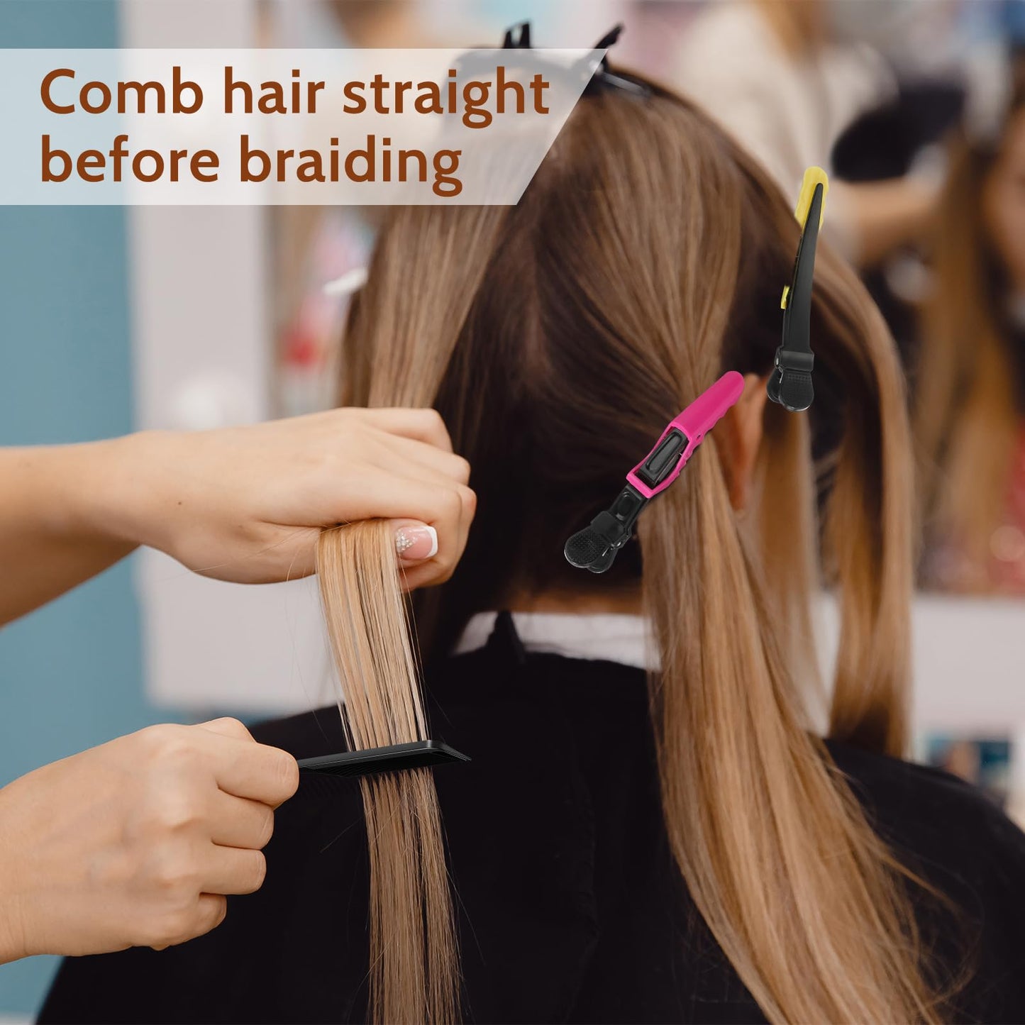 Demonstration view of the Honoson hair braiding tool creating quick twists on styled hair