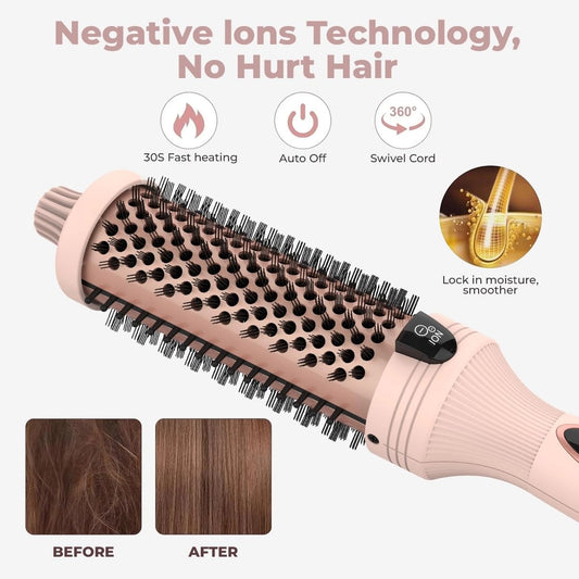IUI 1.5 inch thermal brush showing the LED display and power buttons