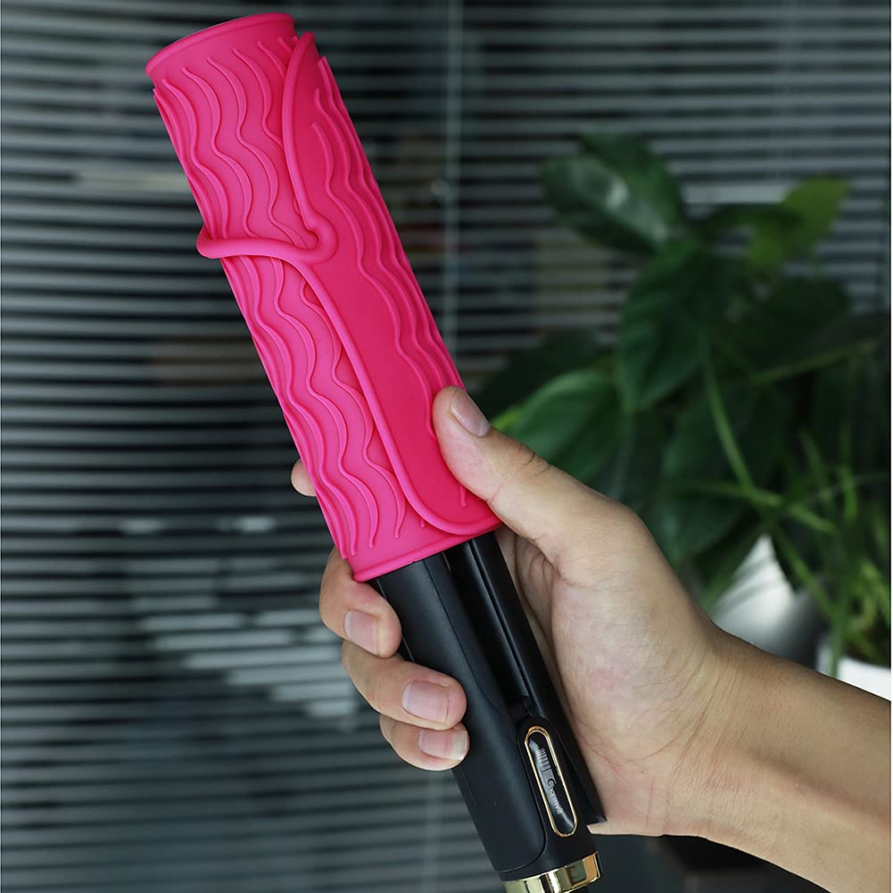 Flexible silicone mat rolled up into a heat proof storage bag for travel