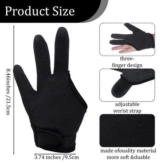Vhermosa professional barber heat proof mittens worn on hand showcasing open thumb and index finger dexterity