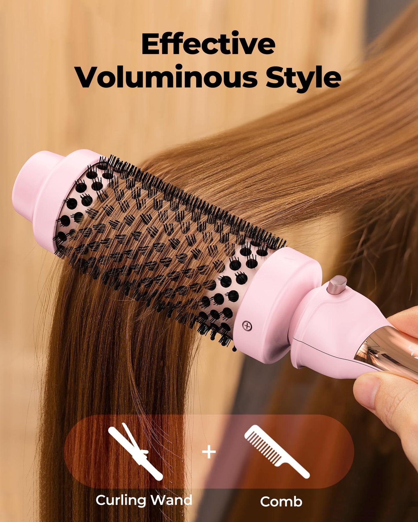 Farery professional 3 in 1 blowout brush set packaged for travel convenience.