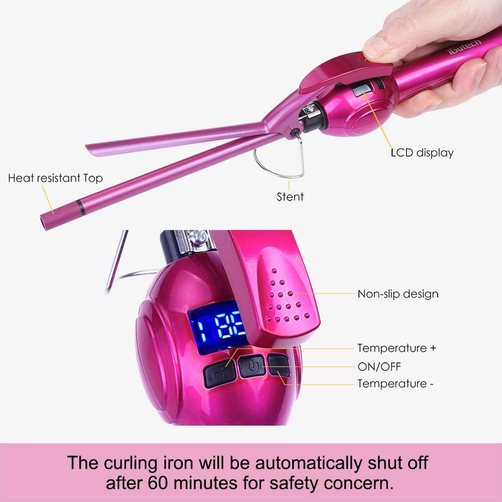 iGutech professional hair curler packaging and tool