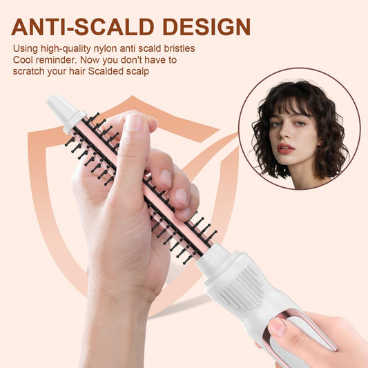 Ushow heated round brush ceramic barrel detail
