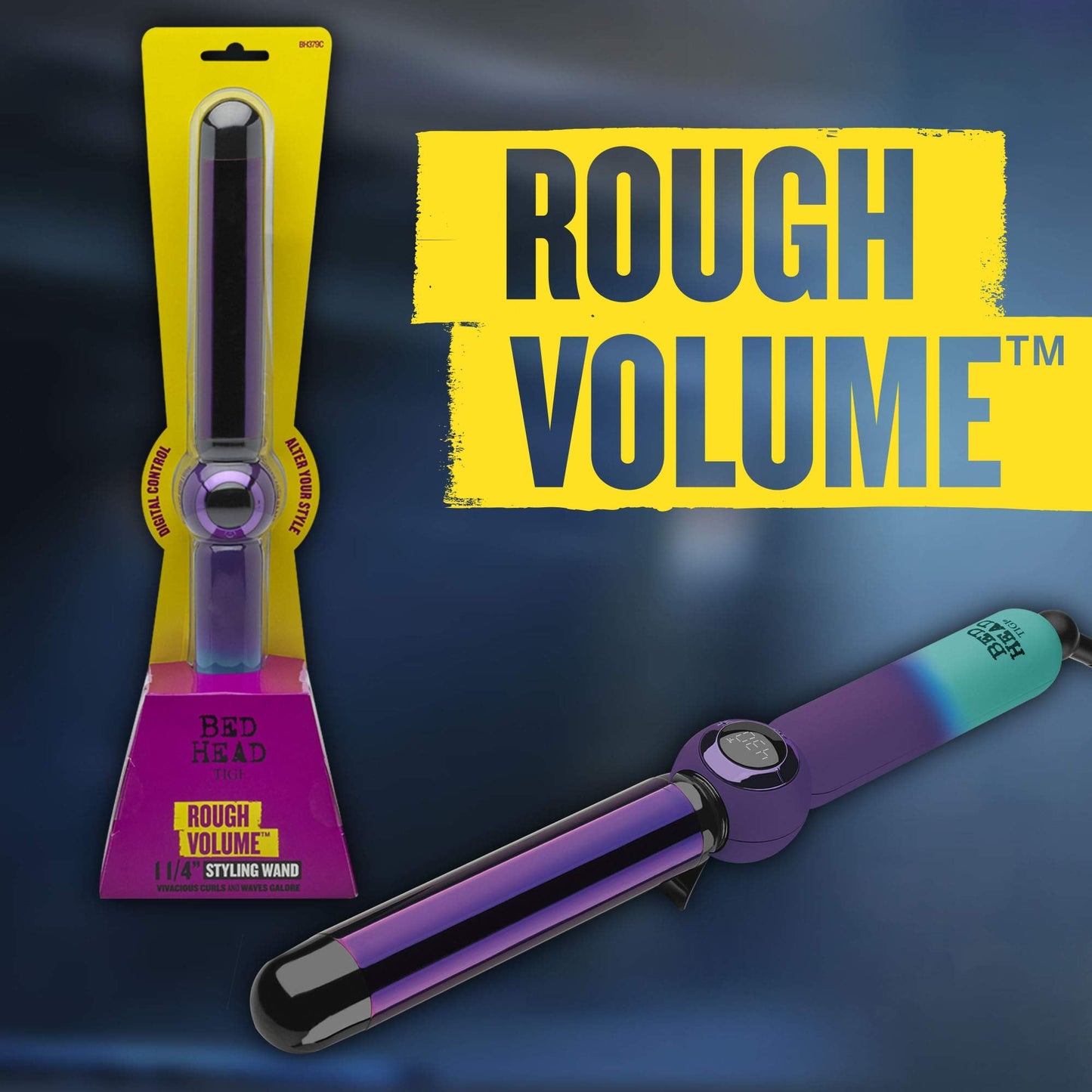 Professional Bed Head hair curling wand in packaging