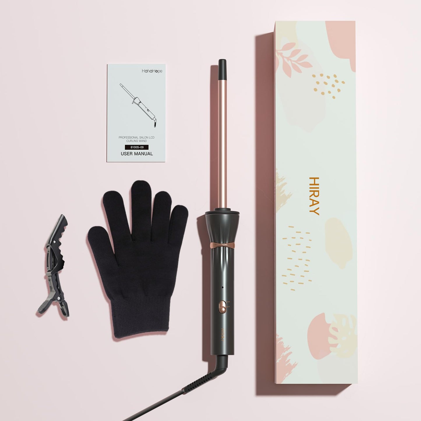 Hahahope compact curling wand travel friendly design