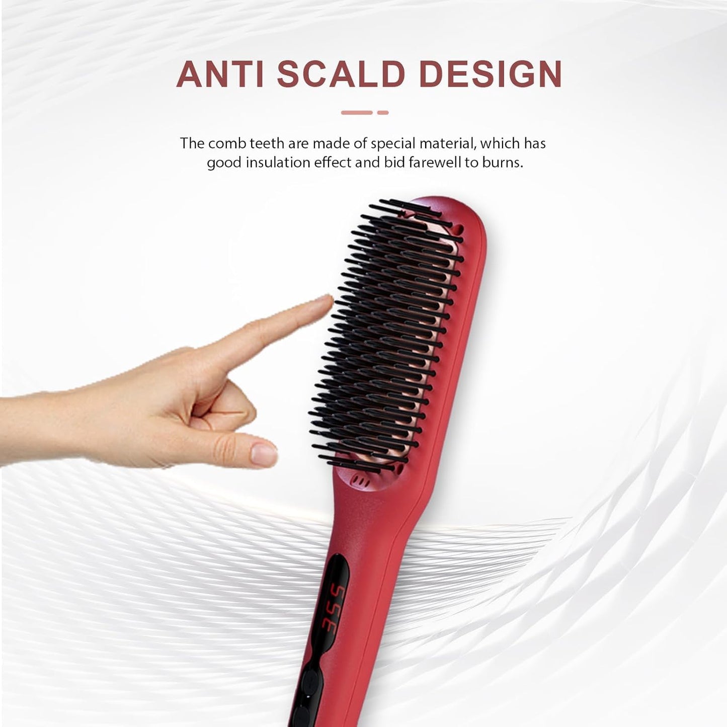 Travel friendly Megawise ionic hair straightening brush
