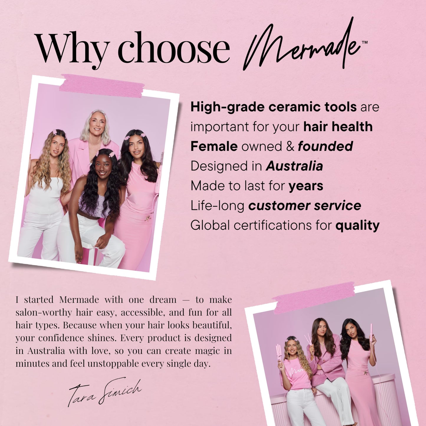 Mermade Hair PRO thirty two millimeter wave iron illustrating the secure clamping mechanism open view