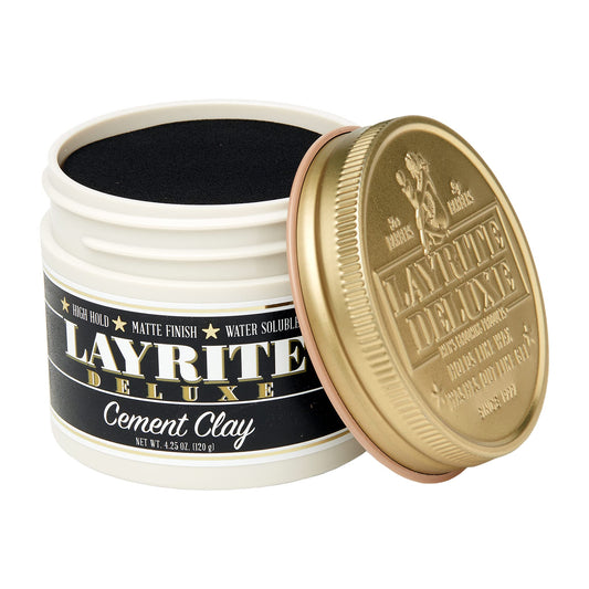 Layrite Cement Clay water soluble texturizing hair paste packaging texture