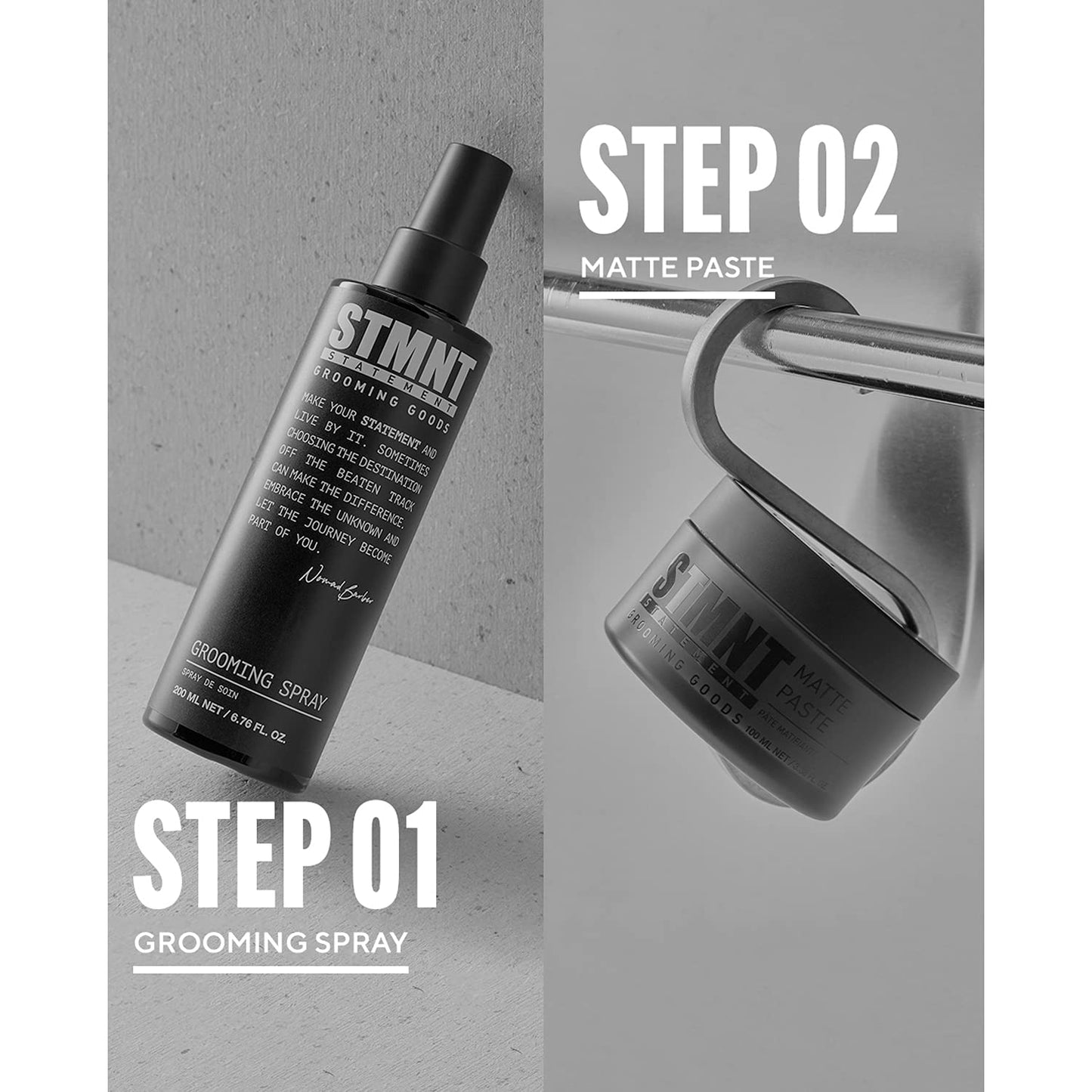Premium barber grade STMNT matte paste for men grooming