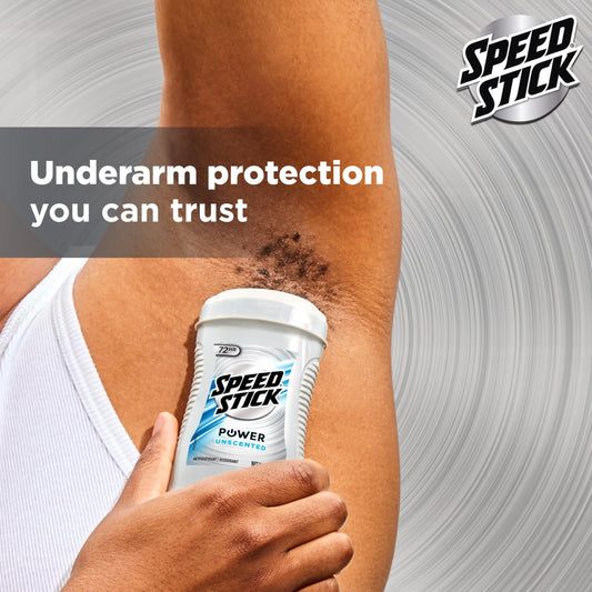 Speed Stick Men fragrance free antiperspirant solid stick single unit display