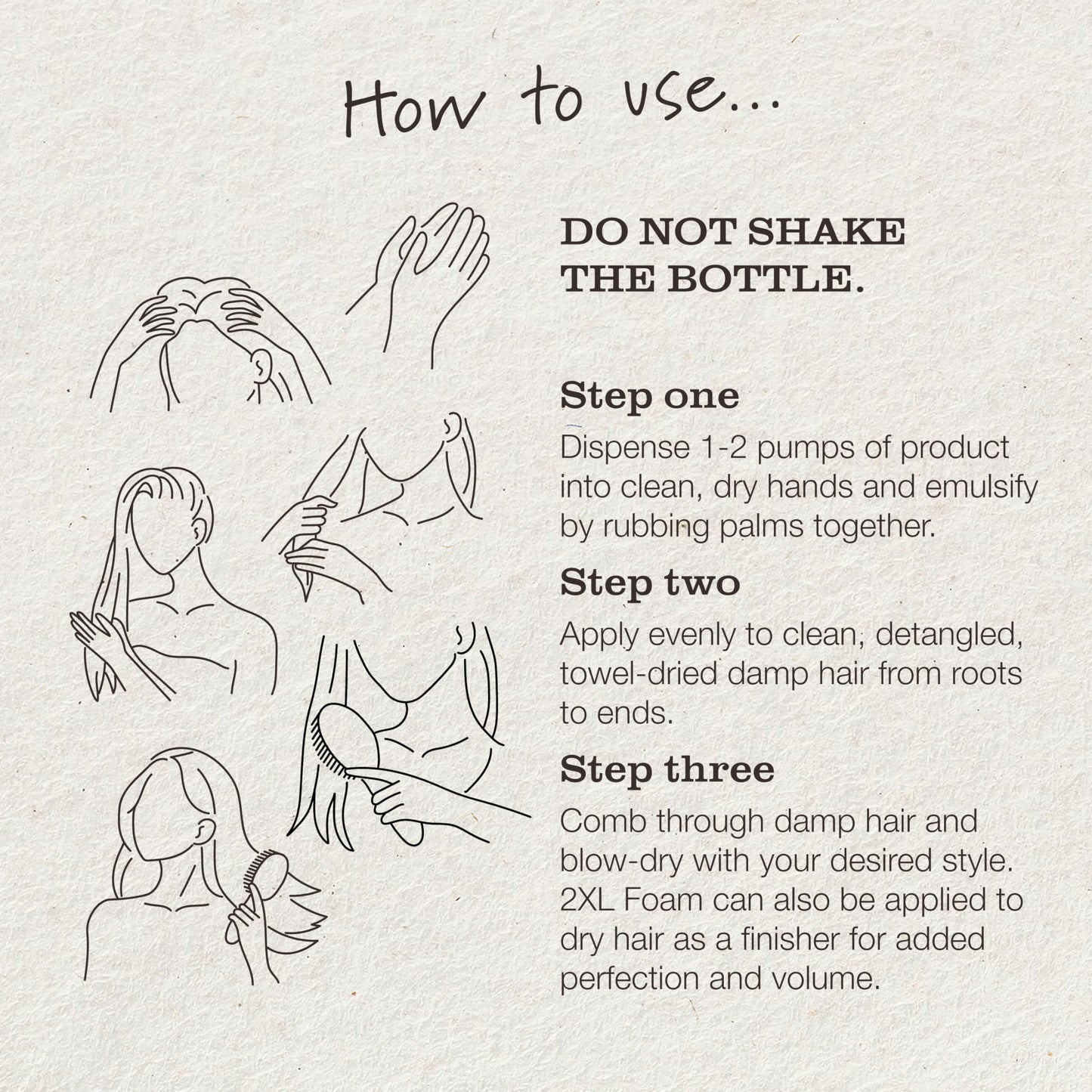Tweak'd by Nature five ounce pump bottle for fine hair volume