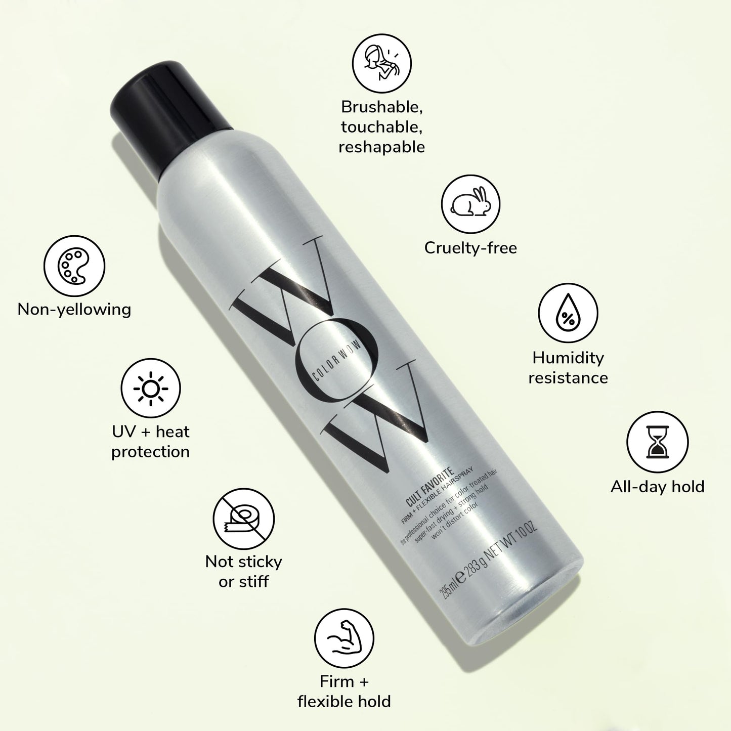 Color Wow Cult Favorite anti frizz hairspray bottle displayed for authentic Indian luxury retail