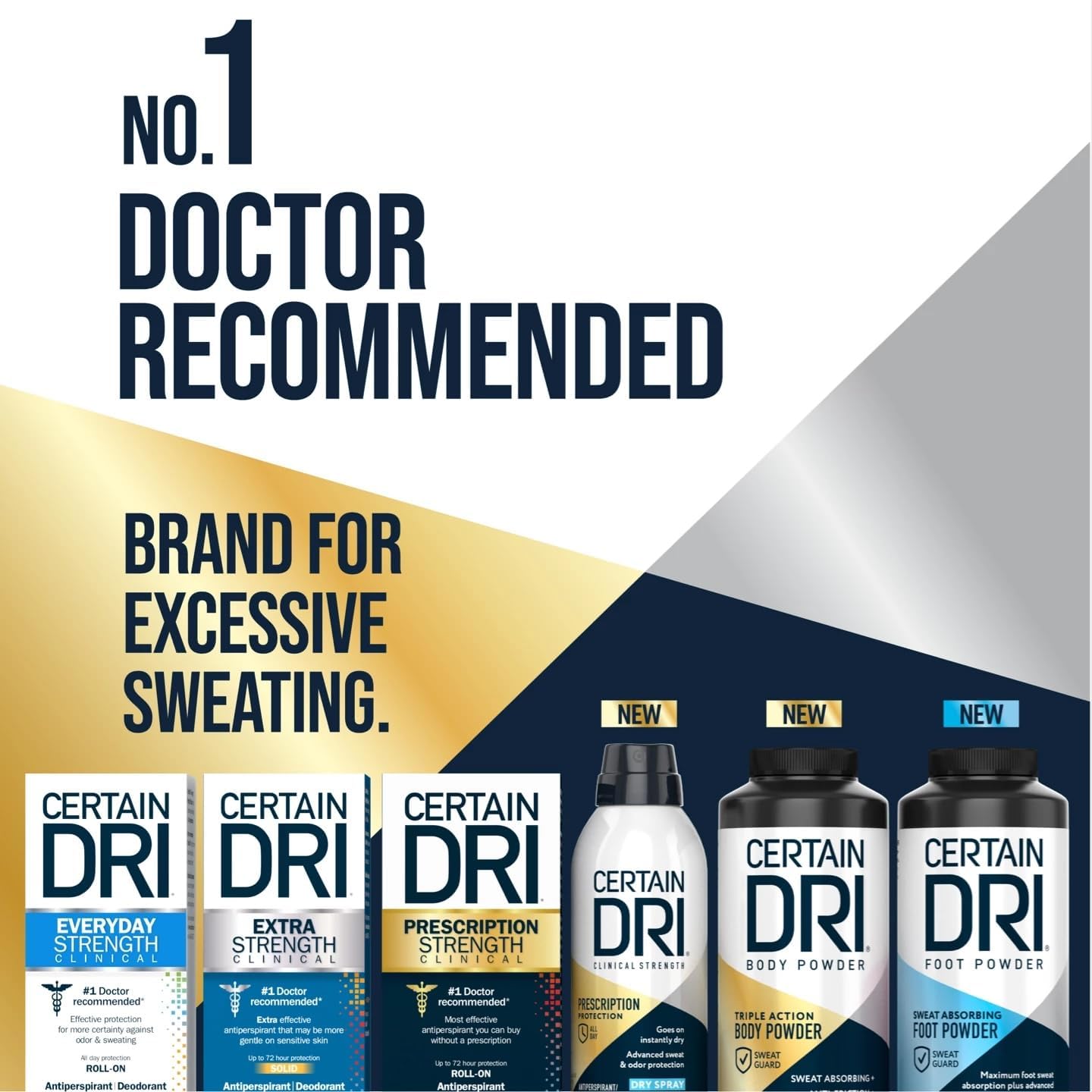Certain Dri 8 ounce bottle for sweat and odor protection