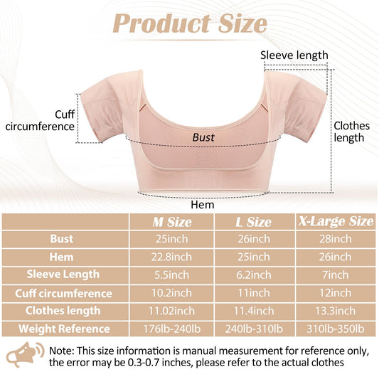 Handepo breathable sweat proof shirt pads worn under clothes