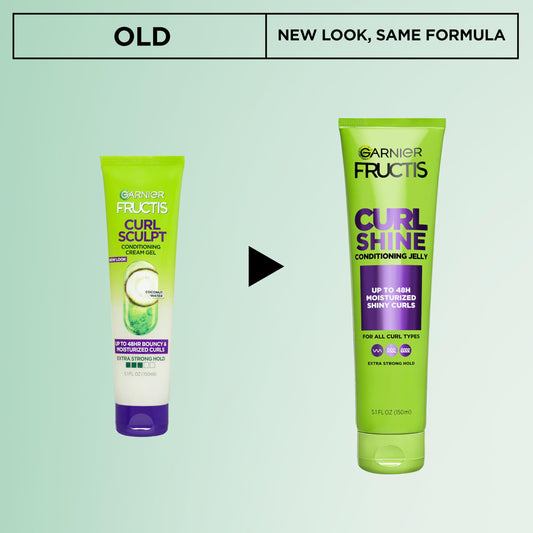 Back label of Garnier Fructis Curl Sculpt styling cream gel detailing usage instructions.