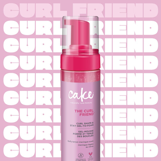 Cake Beauty volumizing hair gel for curly hair definition and frizz protection