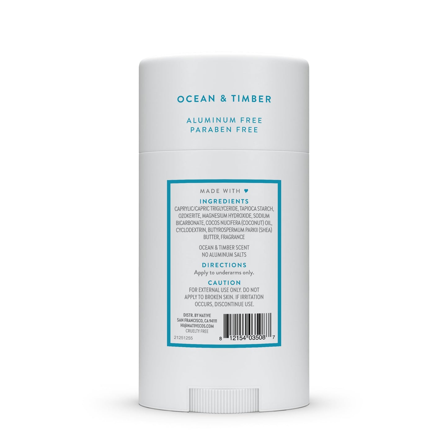 Native deodorant 2.65 ounces size scale