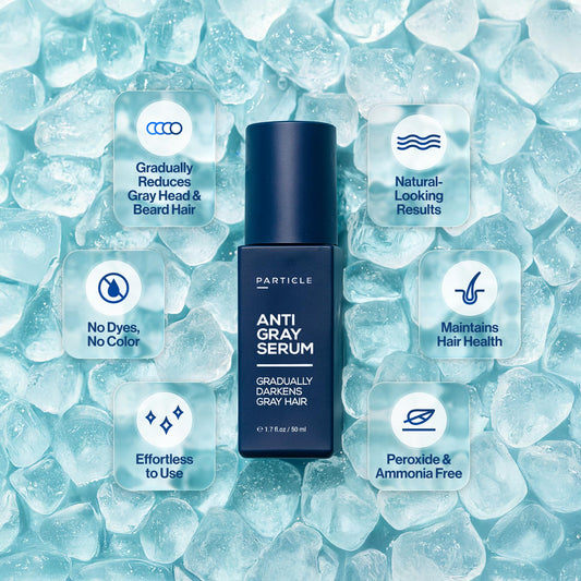 Particle hair pigmentation serum for head and beard care
